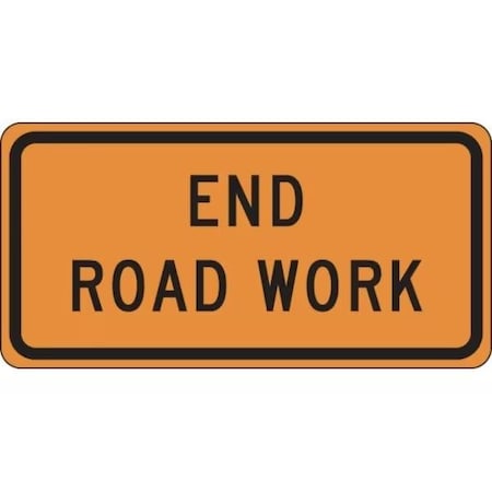 Accuform RIGID CONSTRUCT ION SIGN END ROAD WORK FRK328DP